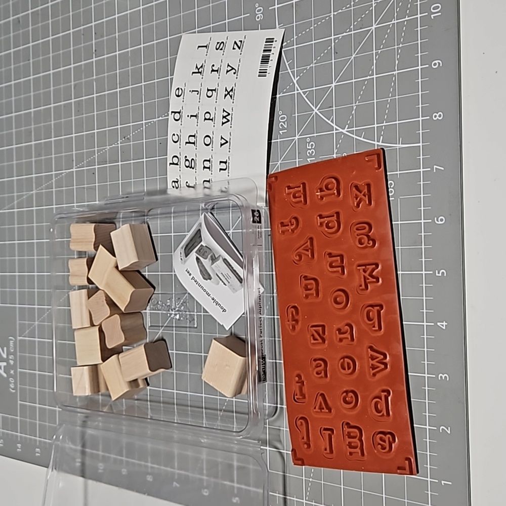 Just Perfect Alphabet Stampin Up rubber stamp set.